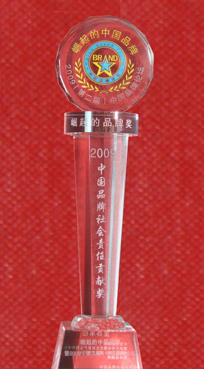 《2009中國(guó)品牌社會(huì)責(zé)任貢獻(xiàn)獎(jiǎng)》